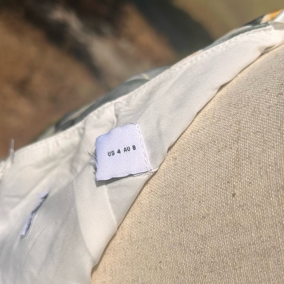 NWOT Petal & Pup Lace Up Floral Dress - Yellow and Green - Picture 8 of 9